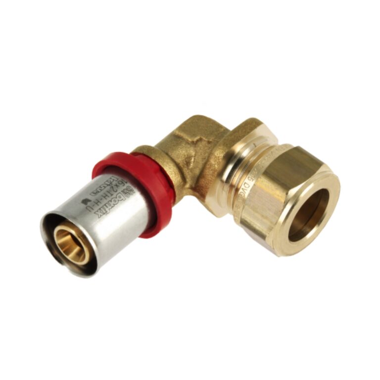 Kniekoppeling alu-pers x knel