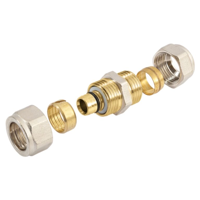 Bonfix rechte verloopkoppeling - alu-knel x knel