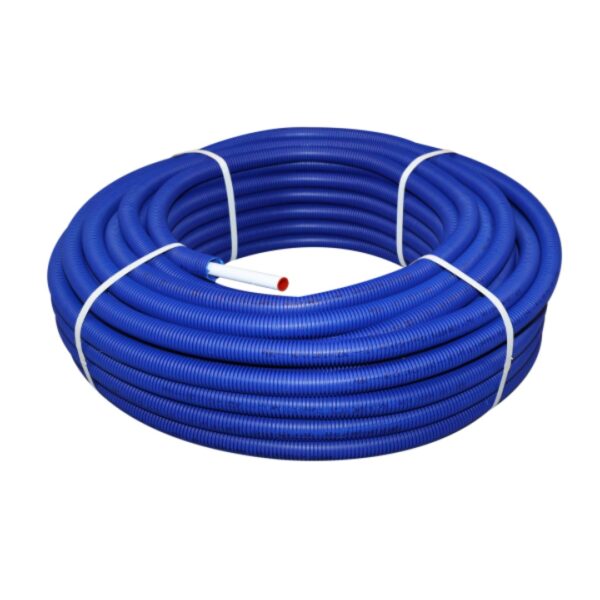 Bonfix perskoppeling alu - pers systeembuis met mantel blauw