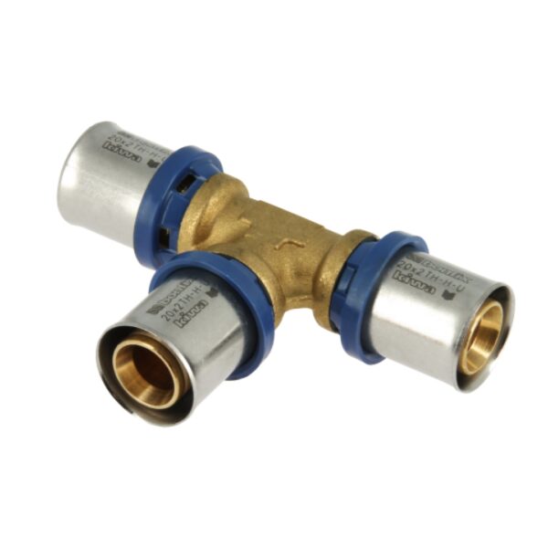 T-koppeling 3 x alu-pers