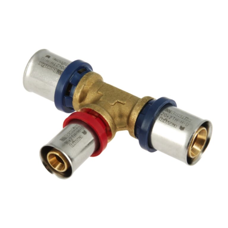 T-koppeling verlopend 3 x alu-pers