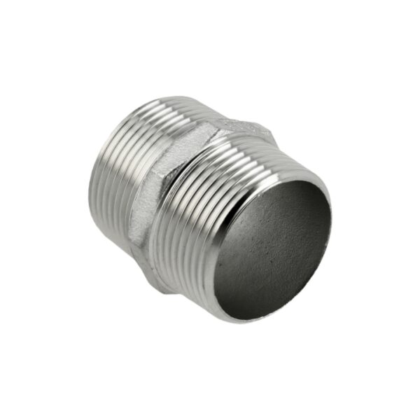 Bonfix dubbele nippel - 2 x buitendraad