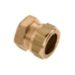 Bonfix eindkoppeling - 1 x knel - messing