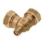 Bonfix kniekoppeling met ontluchter - 2 x knel