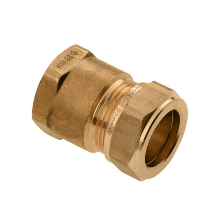 Bonfix schroefbus - binnendraad x knel - messing