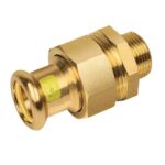 Bonfix 3-delige koppeling - conisch dichtend conische buitendraad x press (m-profiel)