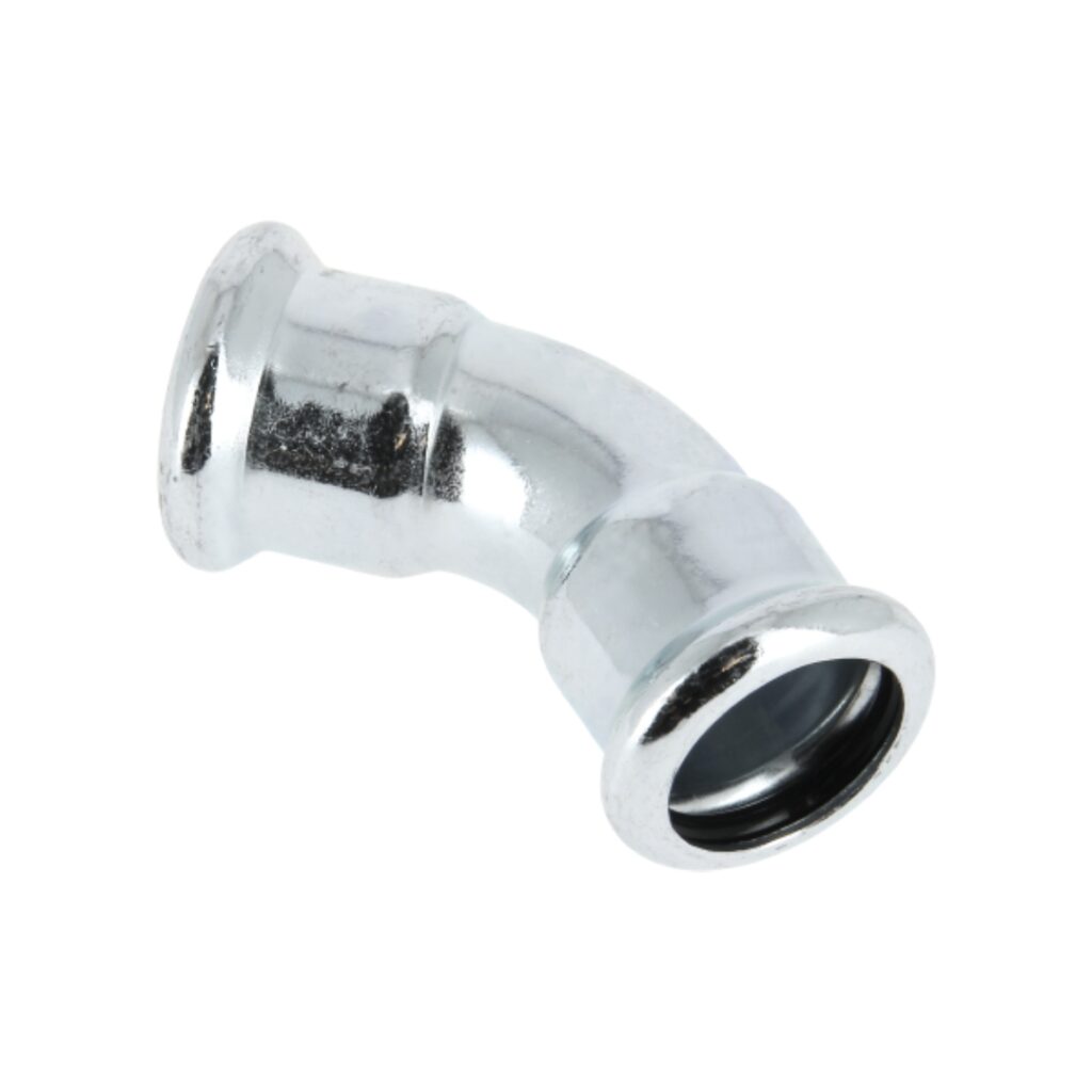 Bonfix bocht 45° - 2 x press (m-profiel)