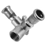 Bonfix dubbele muurplaat - press x binnendraad (RP) x press (m-profiel)