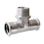 Bonfix t-koppeling - press x buitendraad (R) x press (m-profiel)