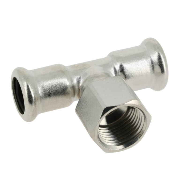 Bonfix t-koppeling - press x lange binnendraad (RP) x press (m-profiel)