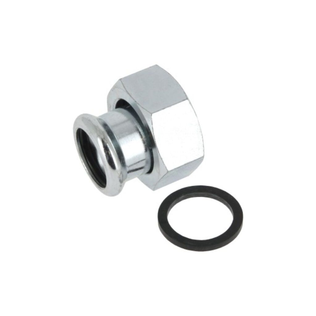 Bonfix wartelkoppeling - met vlakke dichting binnendraad (G) x press (m-profiel)