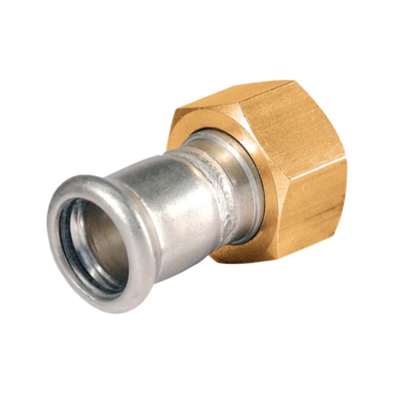 Bonfix wartelkoppeling - met vlakke dichting binnendraad (G) x press (m-profiel)