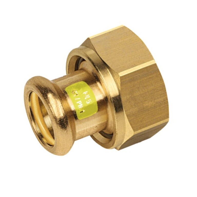 Bonfix wartelkoppeling - met vlakke dichting press x binnendraad (m-profiel)